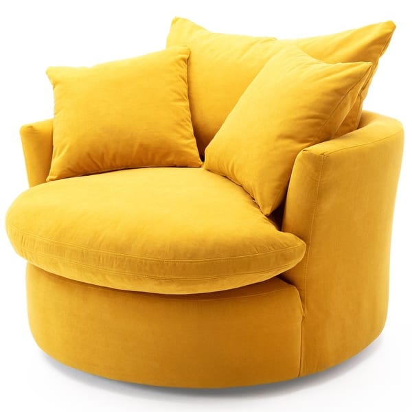 Cambri Oversized Round Swivel Chair Best Buy Furniture And Mattress